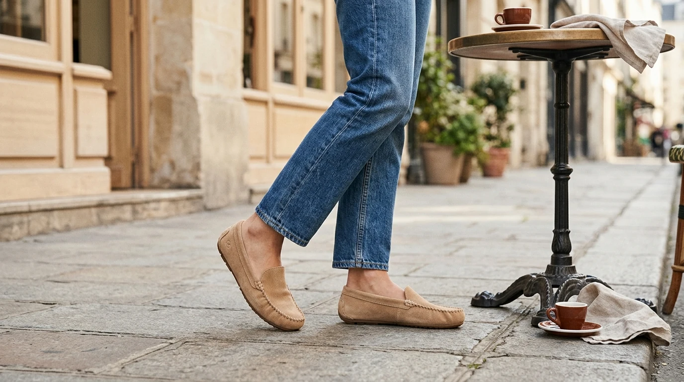 Clarks Women’s Beige Suede Moccasins for Easy Days