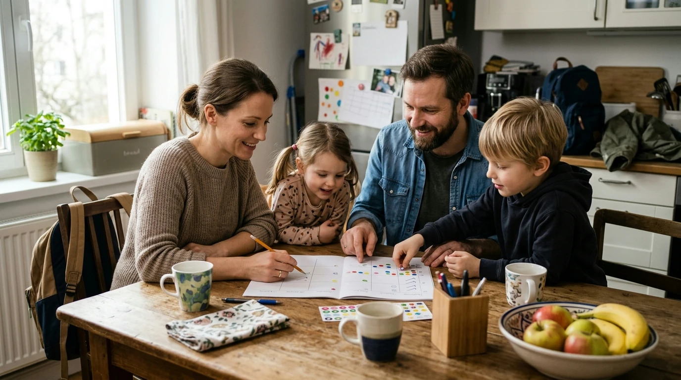 Family Goals Made Easy: 20-Min Meeting + Weekly Checklist